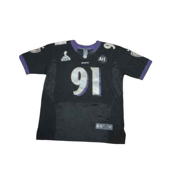 # 91 Upshaw jersey Baltimore Ravens Super Bowl XLVII (48) version Nike On Field - Picture 2 of 11